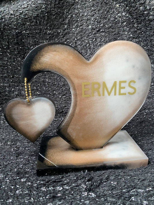 Double coeur en résine